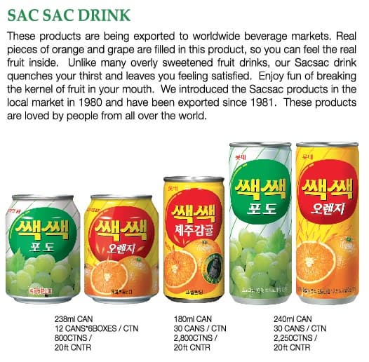 LOTTE FRUIT DRINK AND JUICE